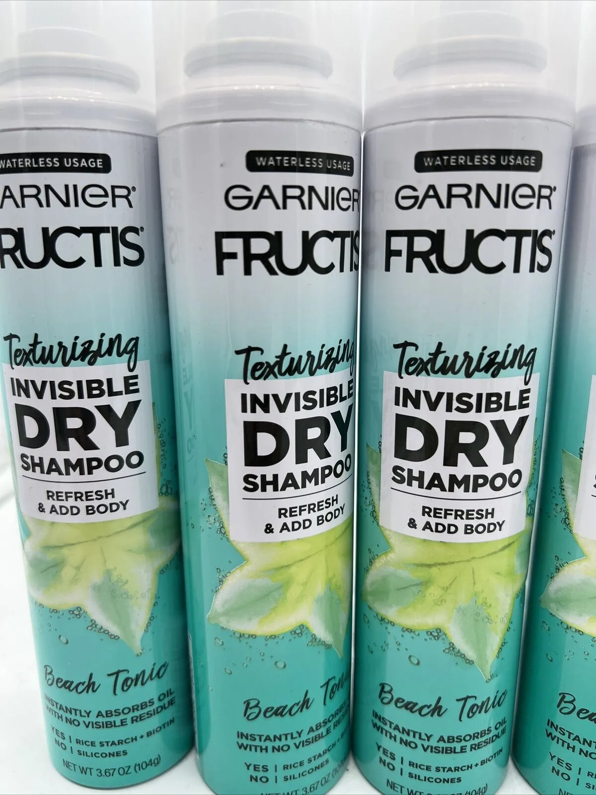 (6) Garnier Fructis Beach Tonic Invisible Dry Shampoo Texturizing 3.67oz