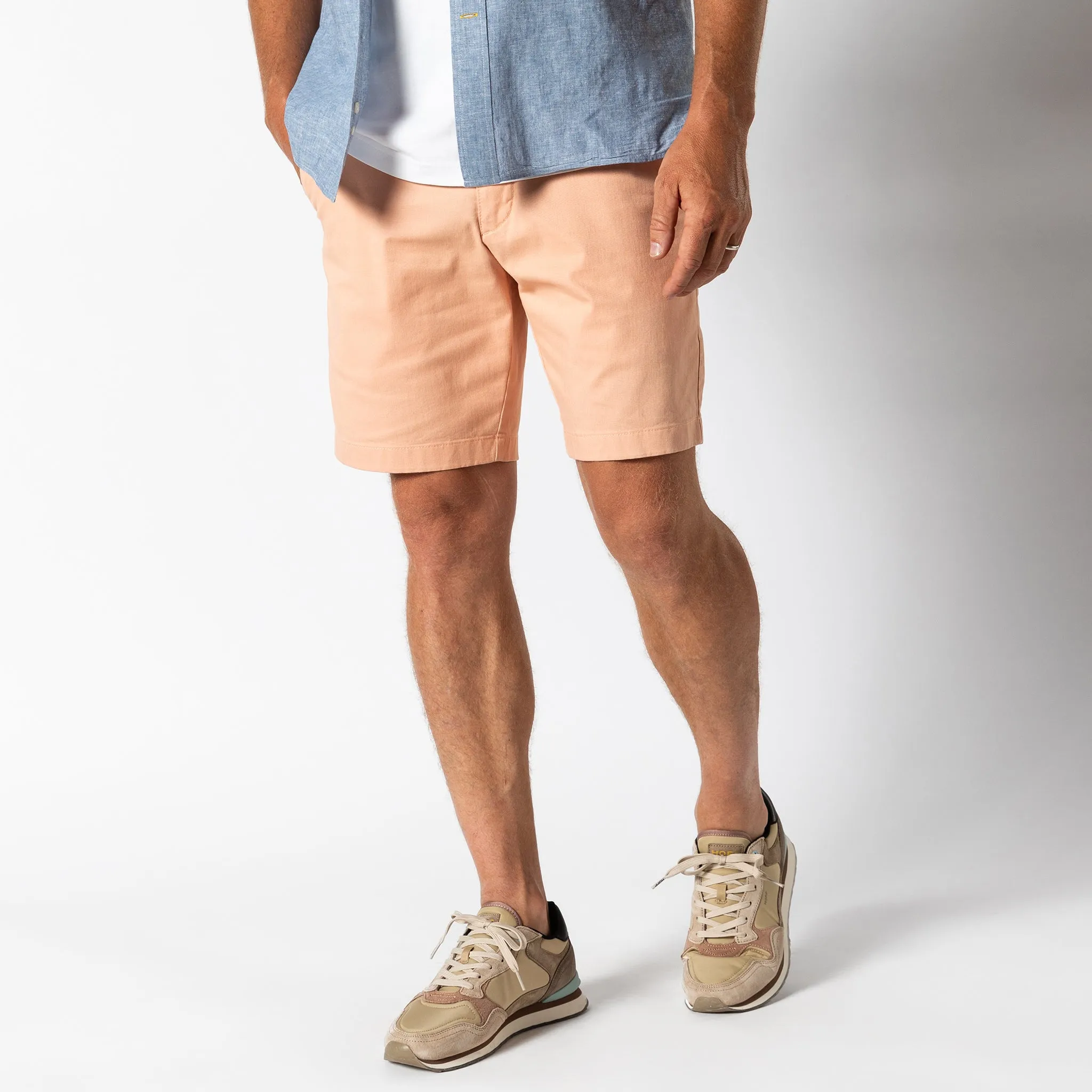 9" Gold School Chino Short - Faded Peach
