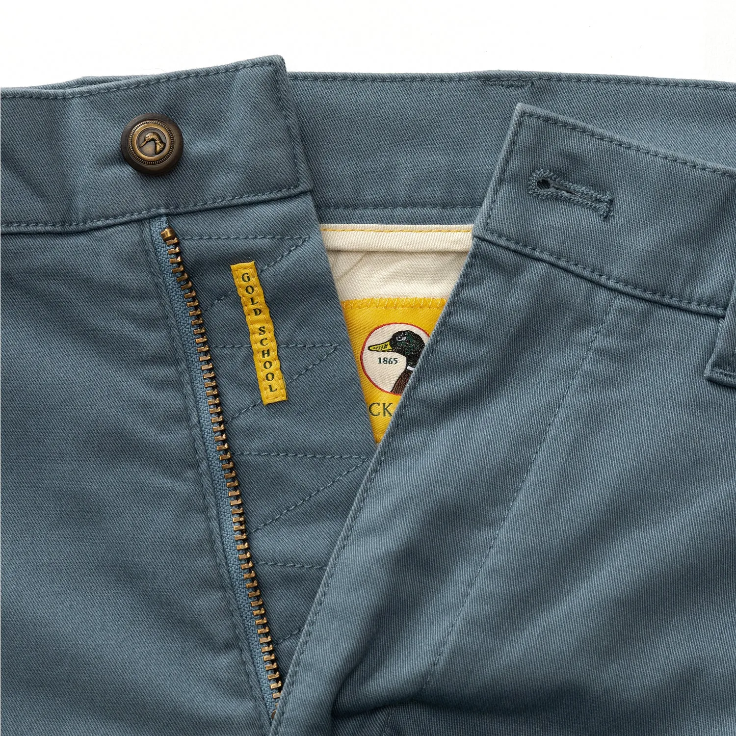 9" Gold School Chino Short - Vintage Blue