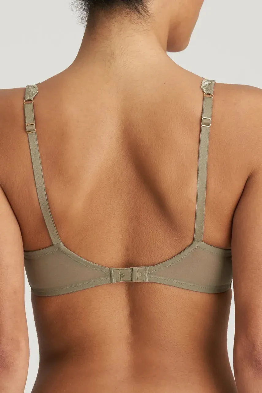 Agnes Padded Plunge Bra In Golden Olive - Marie Jo