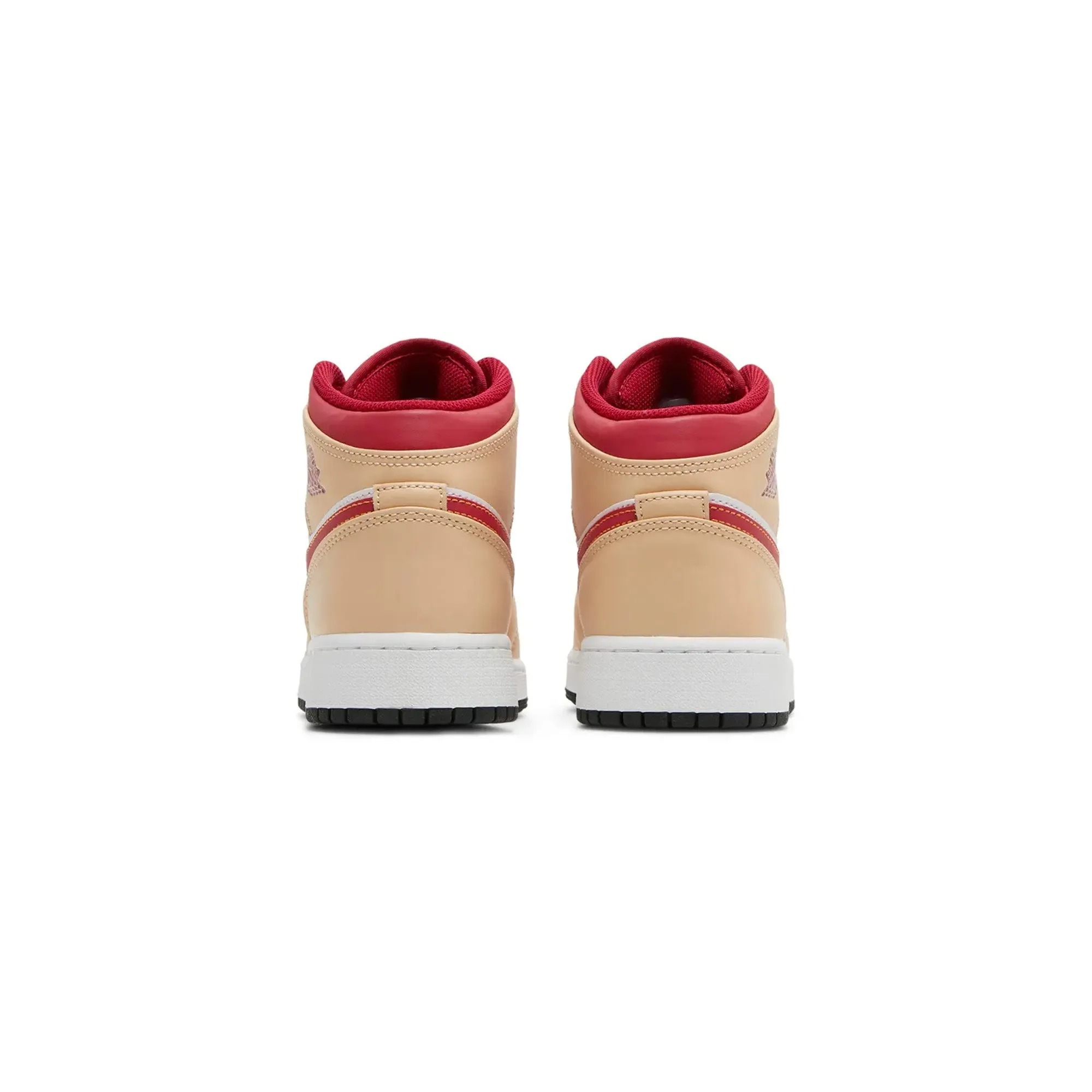 Air Jordan 1 Mid 'Light Curry Cardinal' GS (2022)