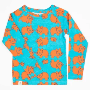 Alba Of Denmark All You Need Rhino Top - Barrier Reef Blue