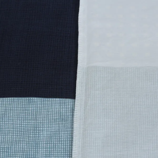 Amsons Quilt Cover Set - Blue Check