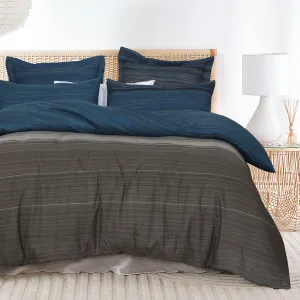 Amsons Quilt Cover Set with European Pillow Covers - Stripes