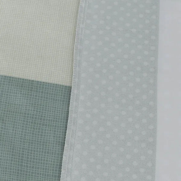 Amsons Quilt Cover Set with Extra Standard Pillow Covers - Sage Check