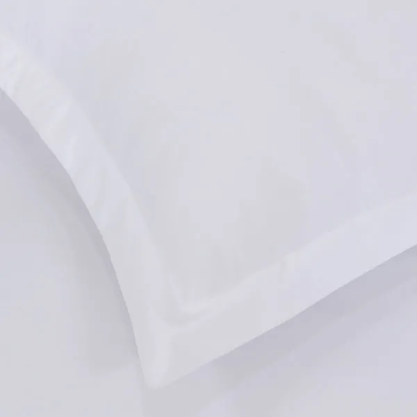 Amsons Quilt Cover Set with Extra Standard Pillow Covers - White