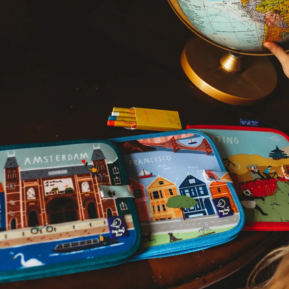 Amsterdam Reusable Dry Erase, Wipe Clean Activity Book