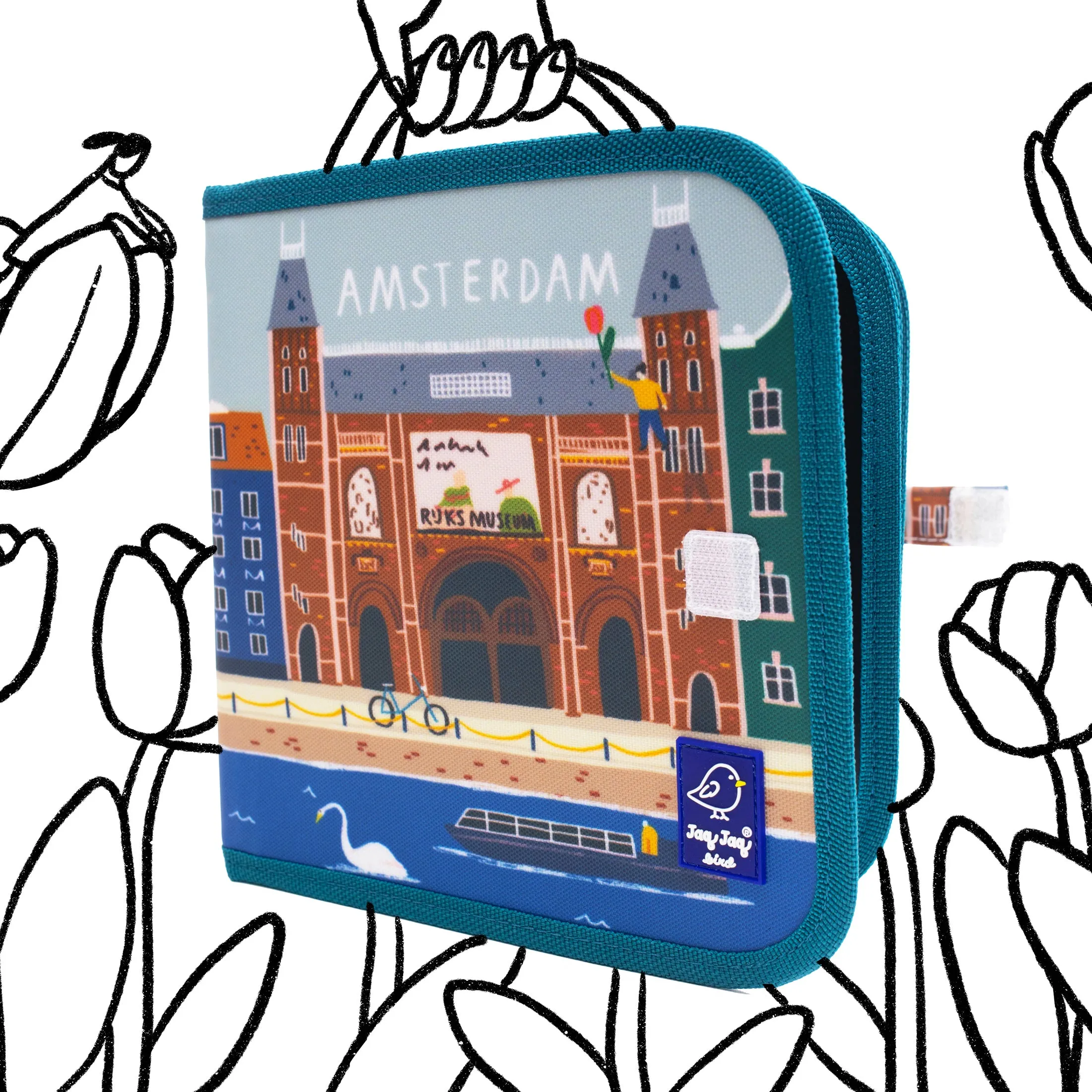 Amsterdam Reusable Dry Erase, Wipe Clean Activity Book