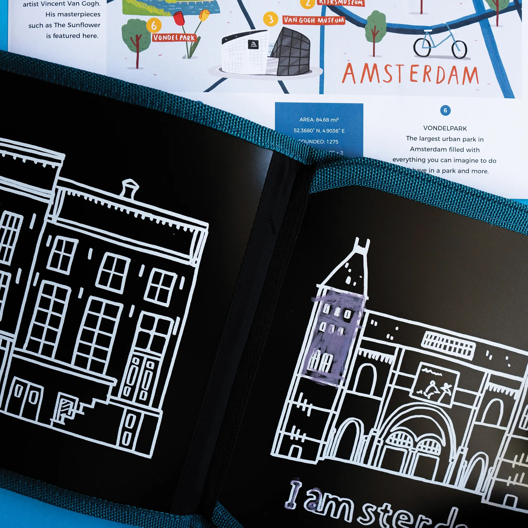 Amsterdam Reusable Dry Erase, Wipe Clean Activity Book