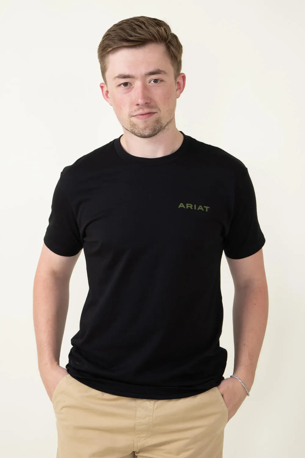 Ariat Camo Corps T-Shirt for Men in Black | 10051762-BLACK