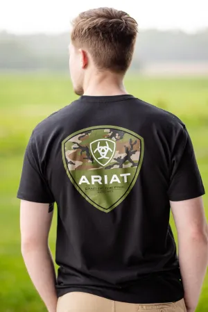 Ariat Camo Corps T-Shirt for Men in Black | 10051762-BLACK