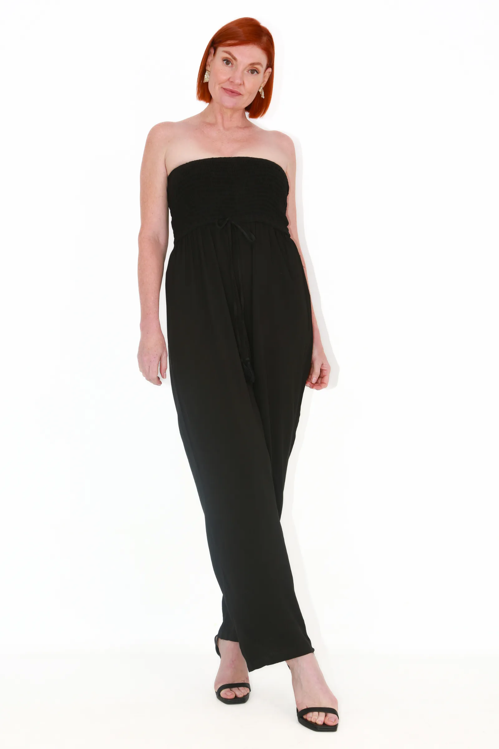 Beach Bunny boobtube jumpsuit -black