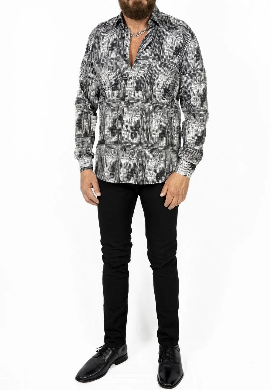 Black & White Retro 70’s Shirt