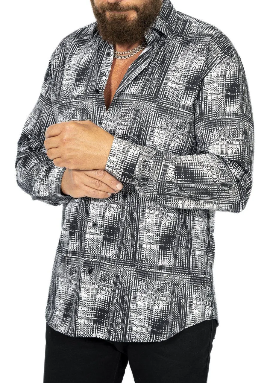 Black & White Retro 70’s Shirt