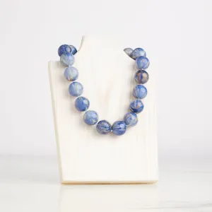 Blue Lapis Cooling Pearl Necklace
