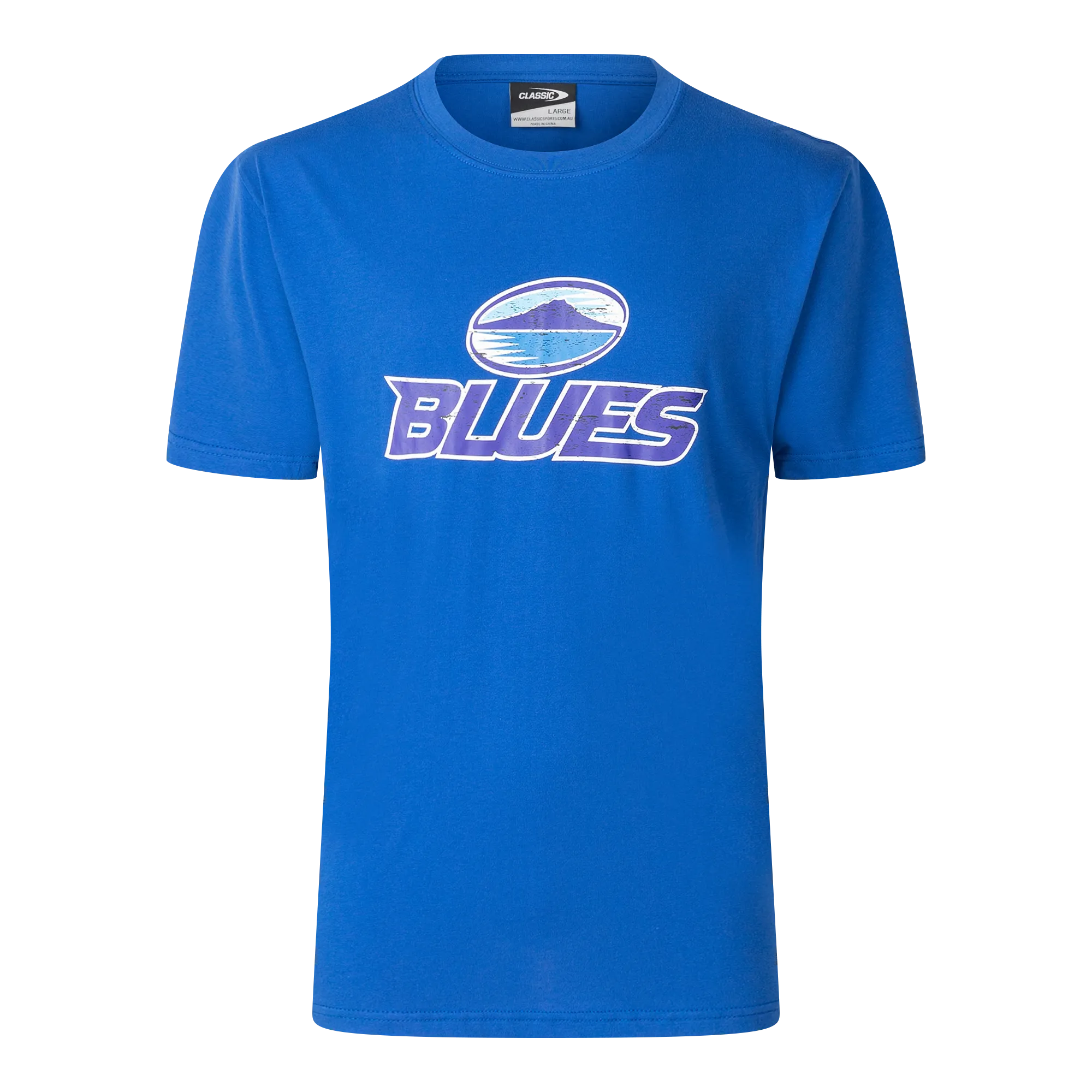 Blues Super Rugby 25/26 Supporters Retro Cotton Tee by Classic Sportswear