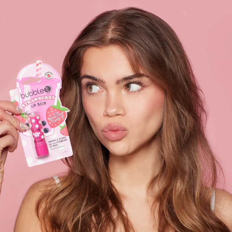 Boba Tea Strawberry Lip Balm