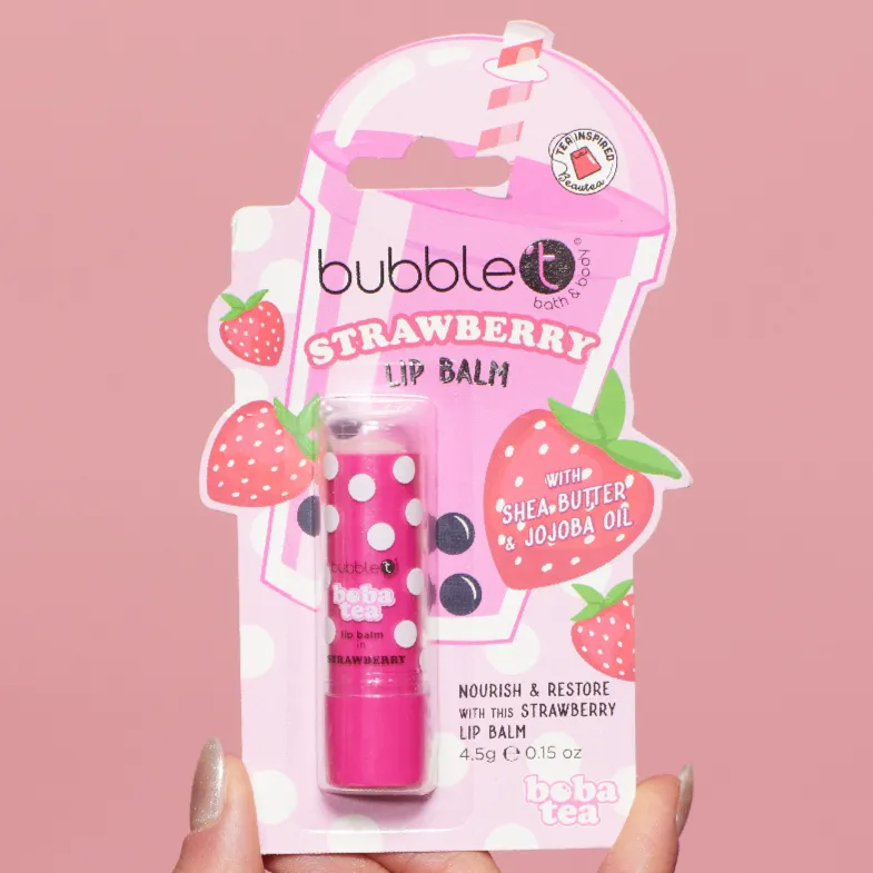 Boba Tea Strawberry Lip Balm