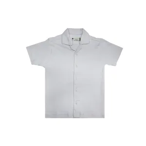 Boys White Dry-Fit Shirt for Comfortable and Stylish Wear