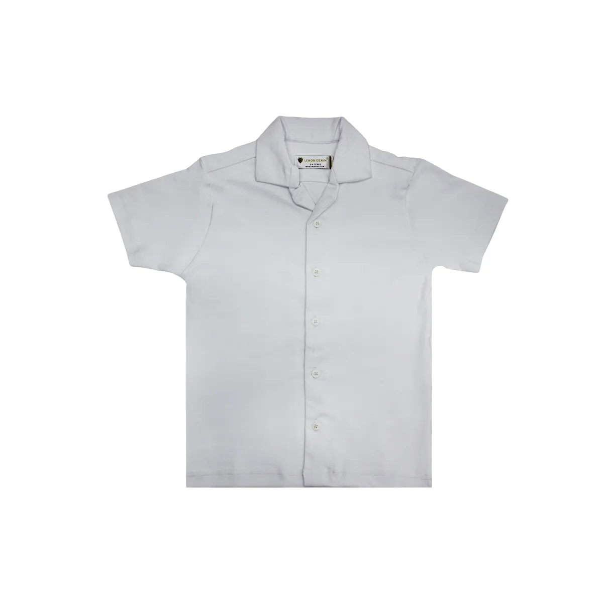 Boys White Dry-Fit Shirt for Comfortable and Stylish Wear