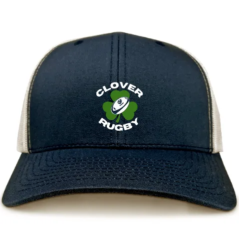 Clover Blue Eagles Rugby Retro Trucker Cap