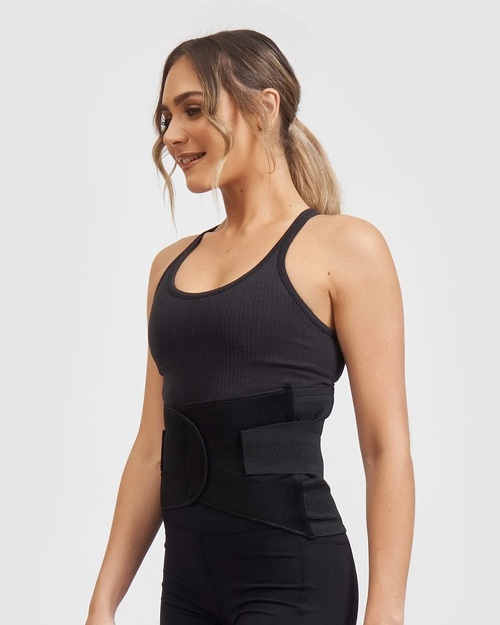 Core Trainer Post Pregnancy Belly Wrap Black