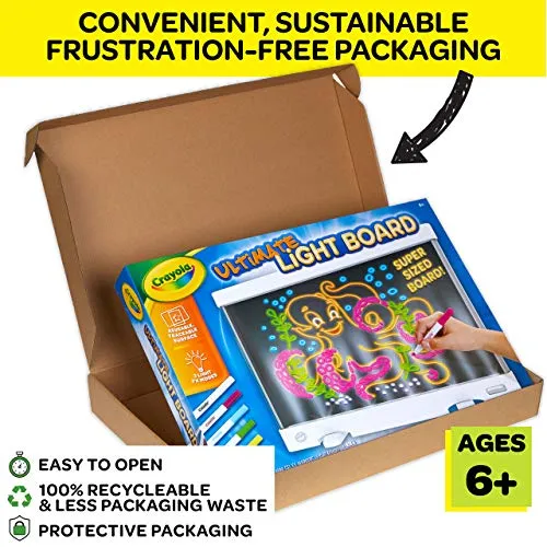 Crayola Ultimate Light Board for Drawing & Coloring, Kids Light Up Toys and Gifts, Ages 6, 7, 8, 9 White