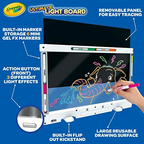 Crayola Ultimate Light Board for Drawing & Coloring, Kids Light Up Toys and Gifts, Ages 6, 7, 8, 9 White
