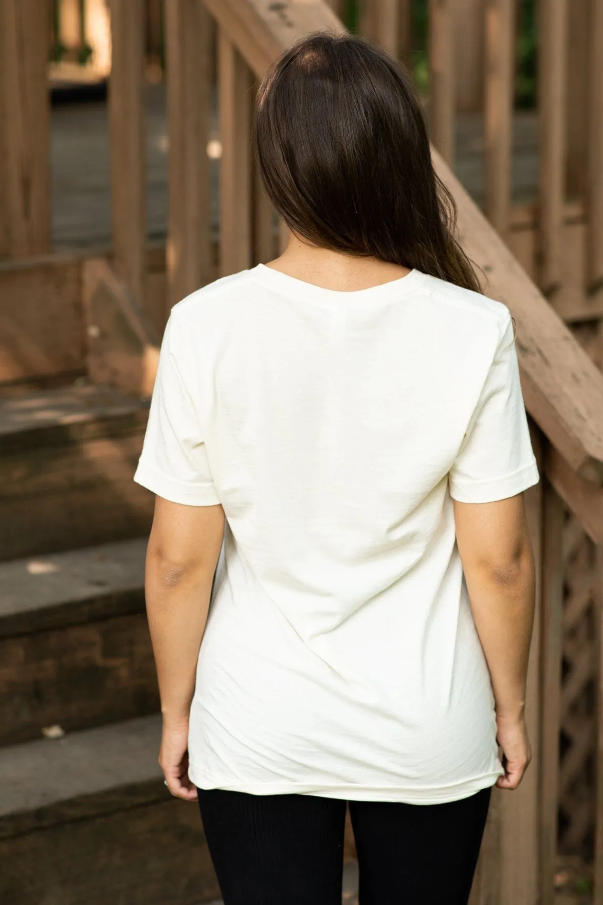Cream Retro Take A Hike Graphic Tee