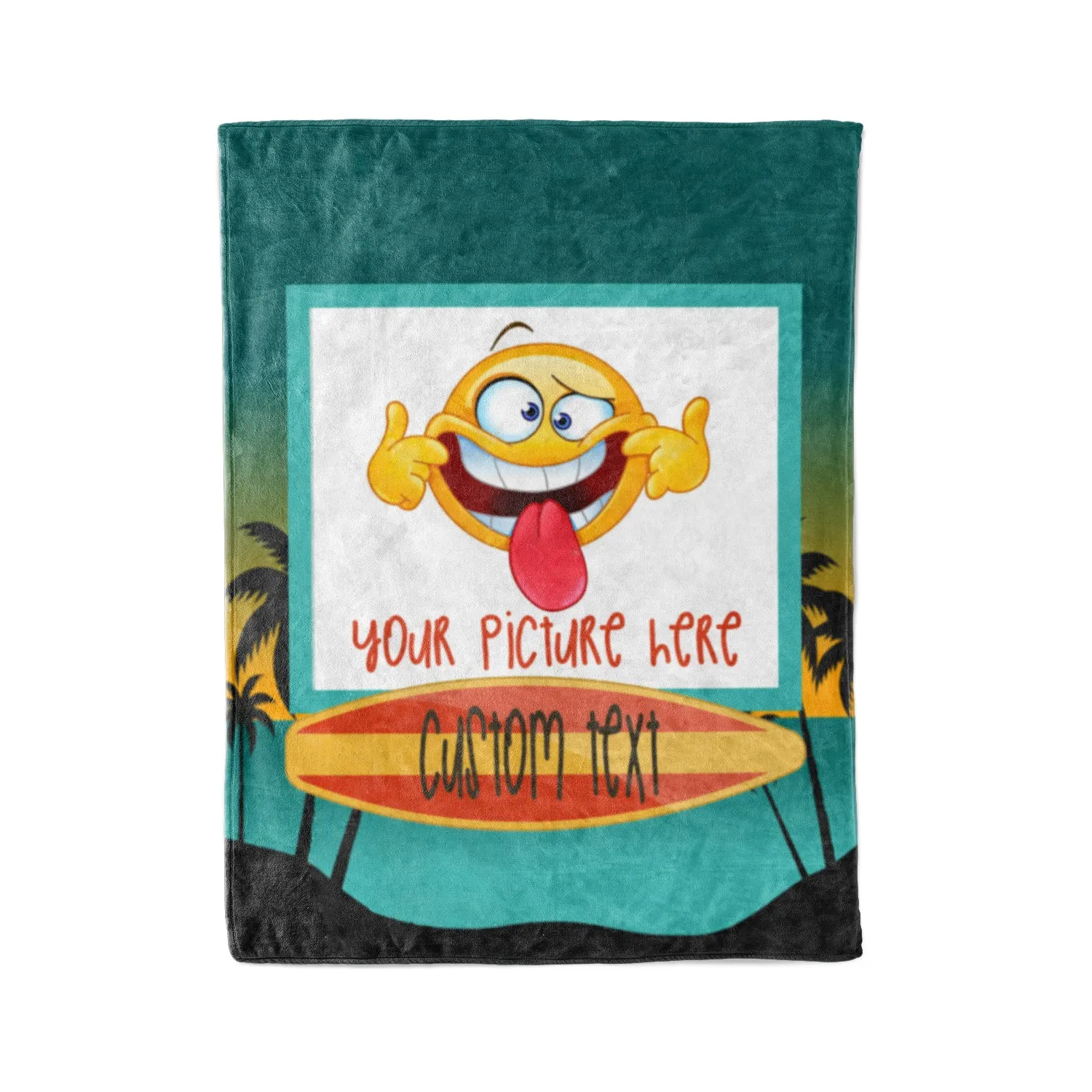 Custom Beach Life Fleece Blanket