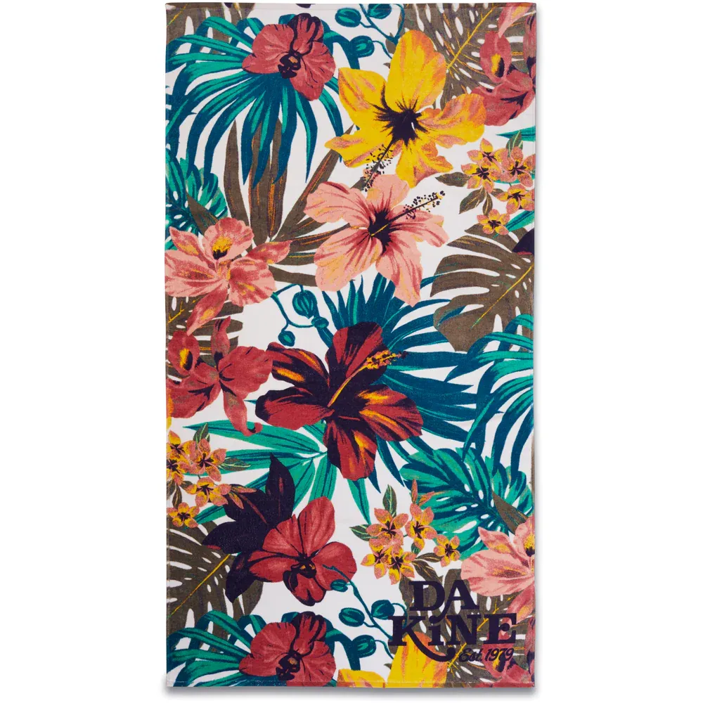 Dakine Terry Beach Towel - White Tropidelic