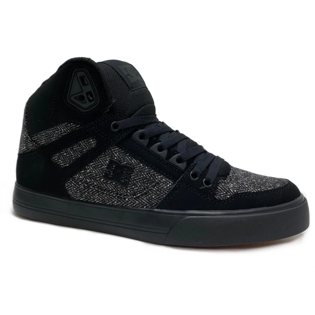 DC SHOES PURE HIGH TOP WC BLACK BLACK BATTLESHIP TRAINERS