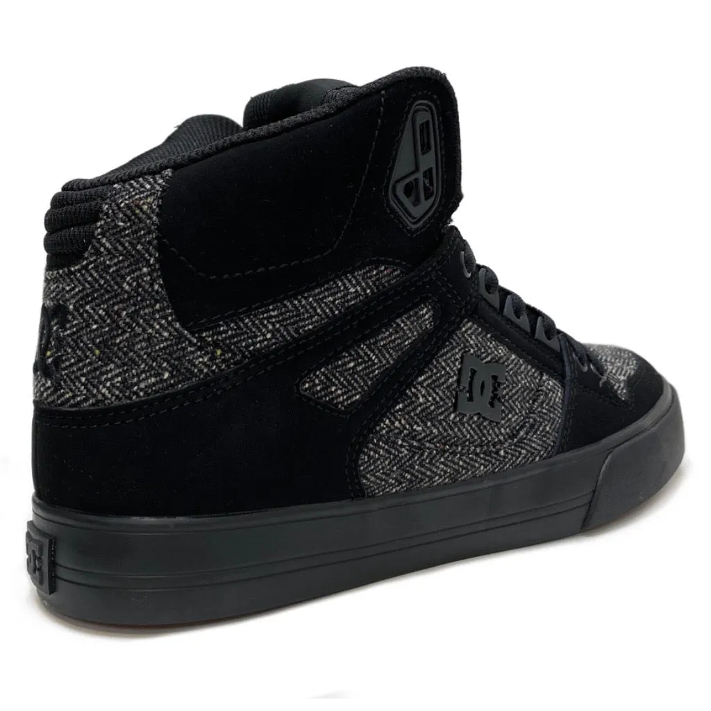 DC SHOES PURE HIGH TOP WC BLACK BLACK BATTLESHIP TRAINERS