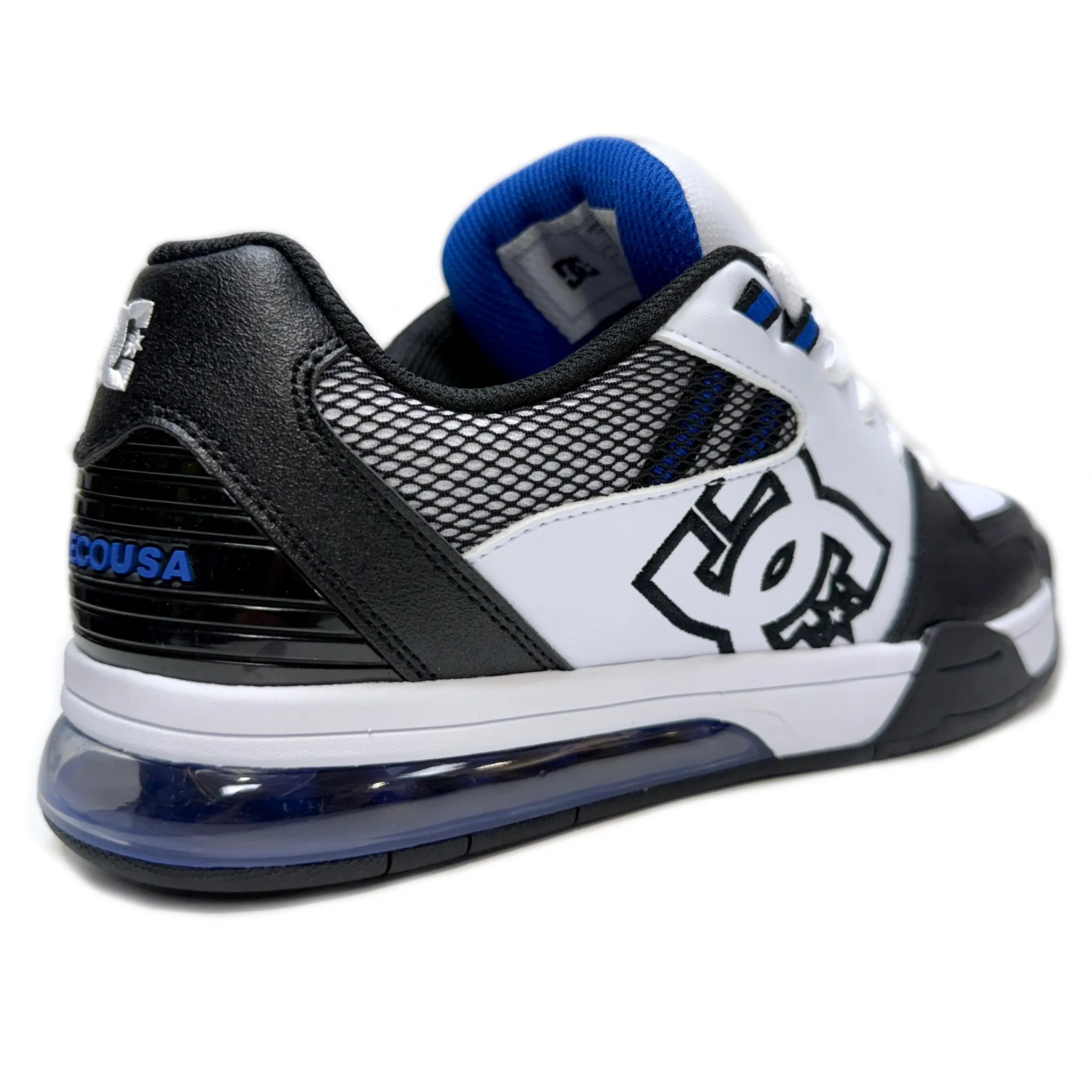 DC SHOES VERSATILE WHITE  BLACK BLUE TRAINERS