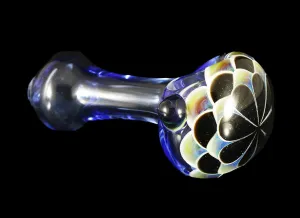 Dot Stack Spoon Dry Pipe on Cobalt