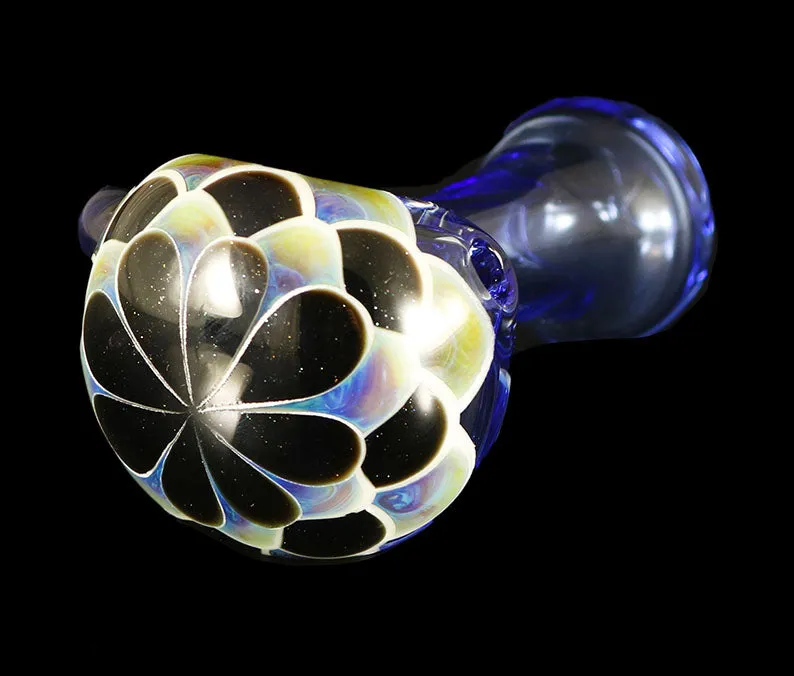 Dot Stack Spoon Dry Pipe on Cobalt