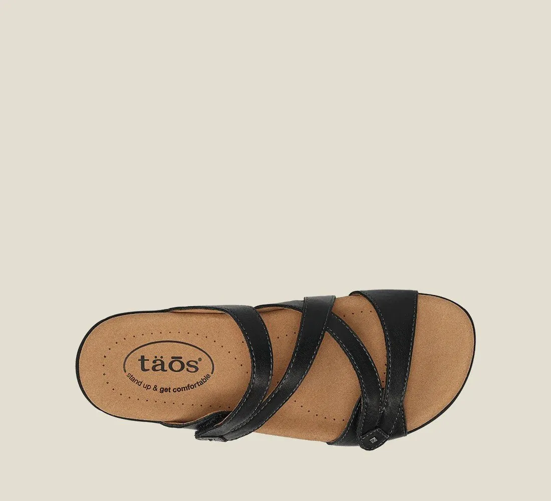 Double U | Leather | Black