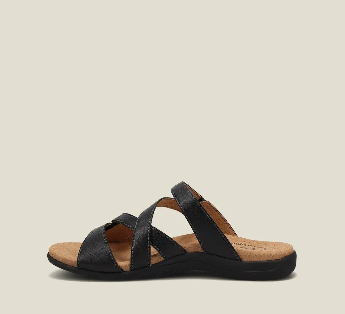 Double U | Leather | Black