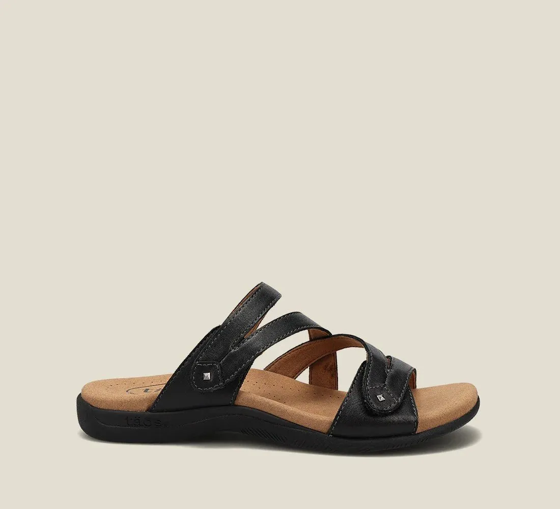 Double U | Leather | Black