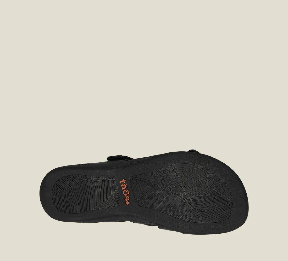 Double U | Leather | Black