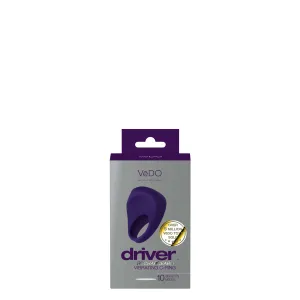 Driver Rechargeable Vibrating C-Ring - Purple: Take Control of Your Pleasure Drive