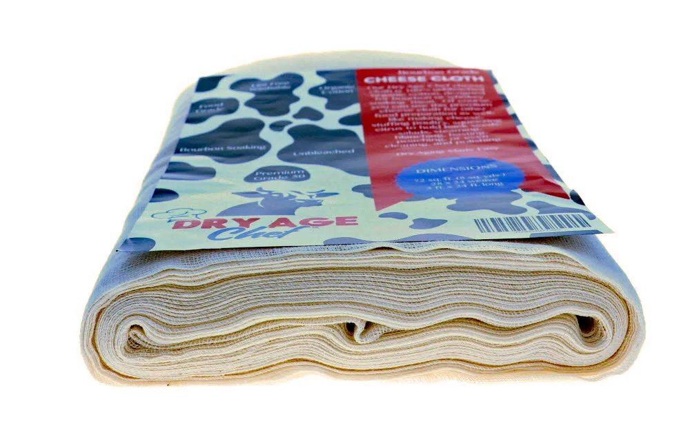 Dry Age Chef Bourbon Grade 50 Organic Cotton Cheese Cloth 72 sq. ft.