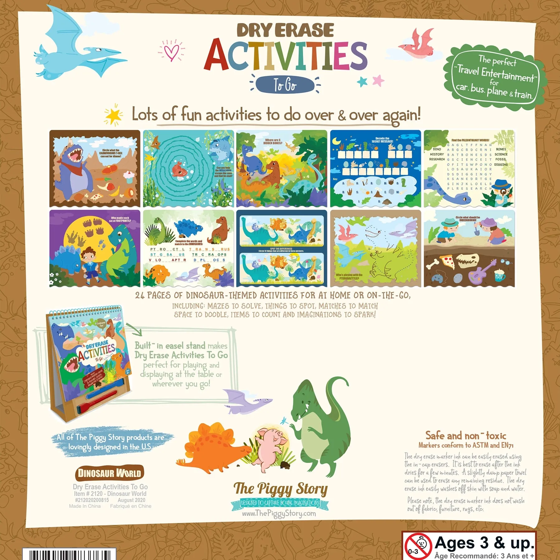 Dry Erase Activities to Go - Dinosaur World