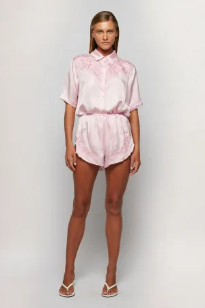 Embroidered Short Sleeve Shirt | Embroidered Short
