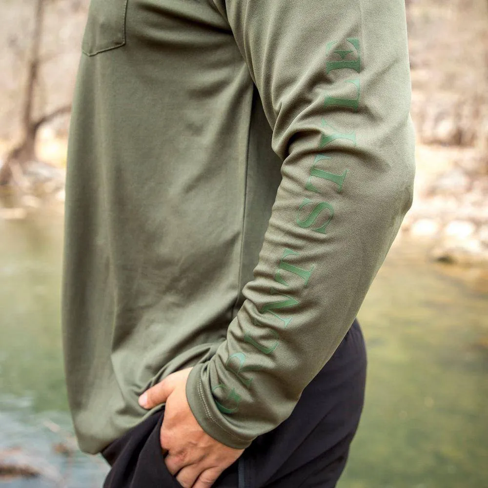 GS Long Sleeve Performance Crew - Olive