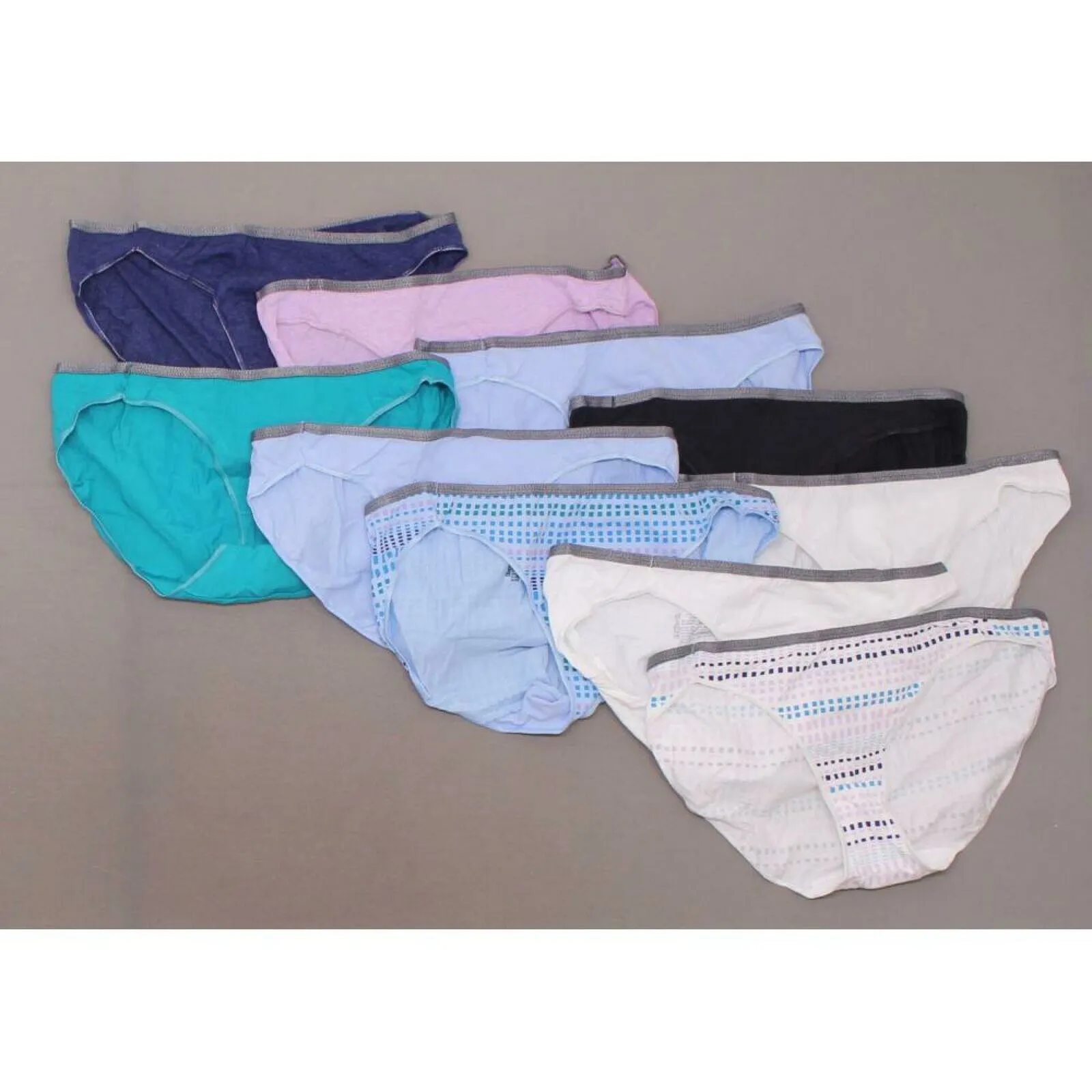 Hanes 10 PAIRS Cool Comfort Cotton Stretch Bikini Underwear