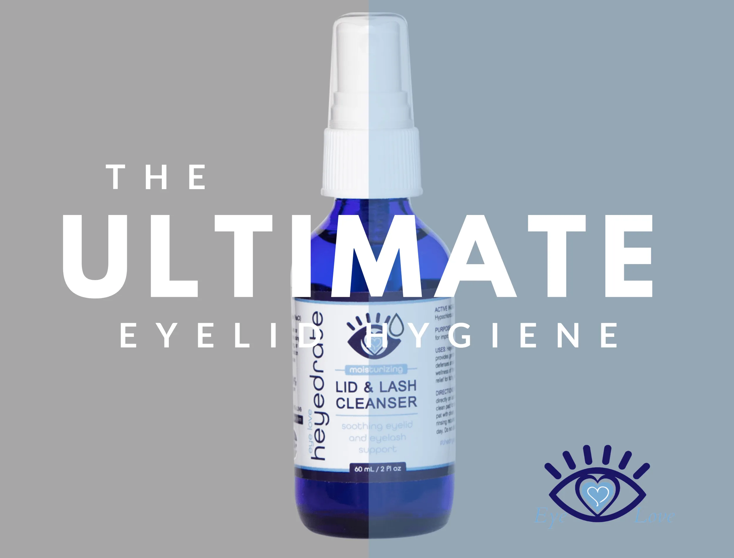 Heyedrate® Lid & Lash Cleanser (2 oz GLASS Bottle)