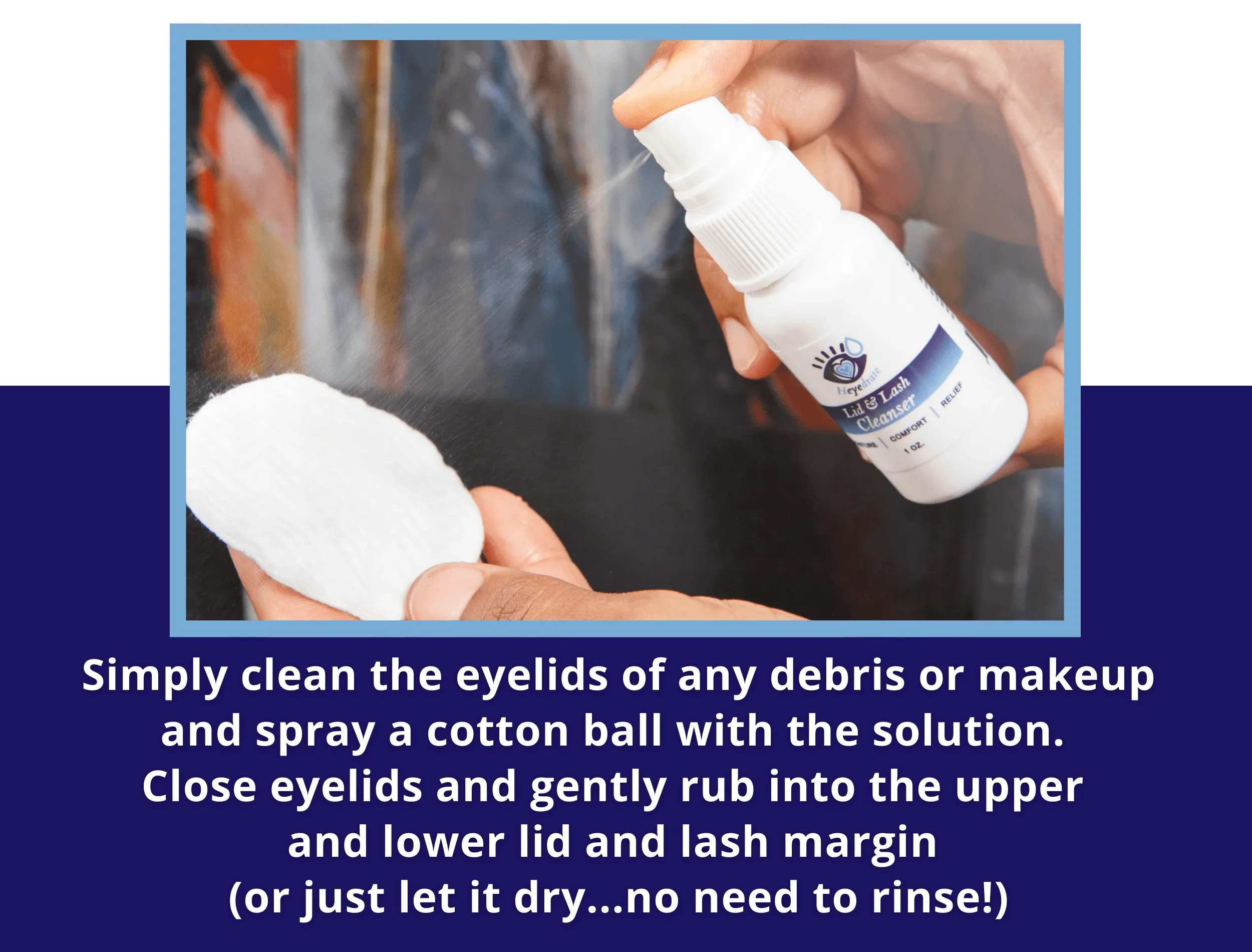 Heyedrate® Lid & Lash Cleanser (2 oz GLASS Bottle)