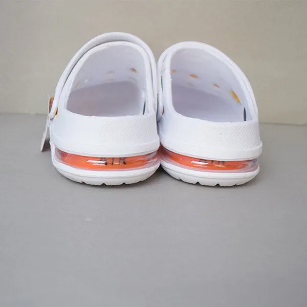 High Quality Summer Sandals Classic Outdoor Non-slip Slippers. (White Color) Size (43)