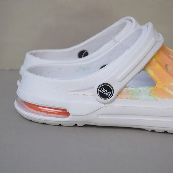 High Quality Summer Sandals Classic Outdoor Non-slip Slippers. (White Color) Size (43)